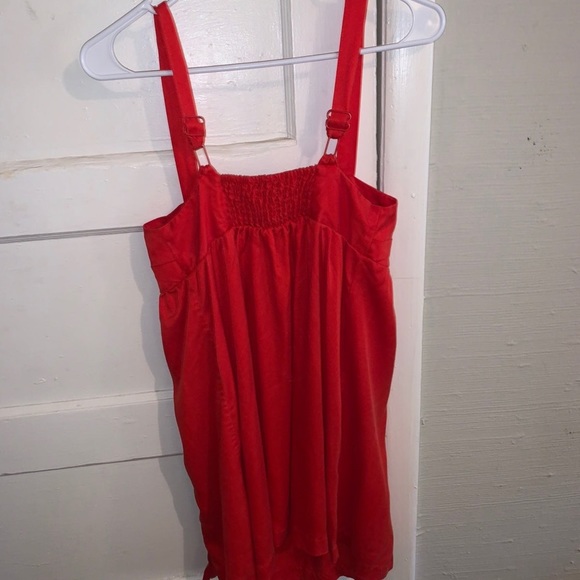 Urban Outfitters Red Lindsay Button-Front Mini Dress - Picture 3 of 5